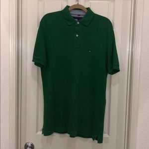 Green Tommy Hilfiger Polo